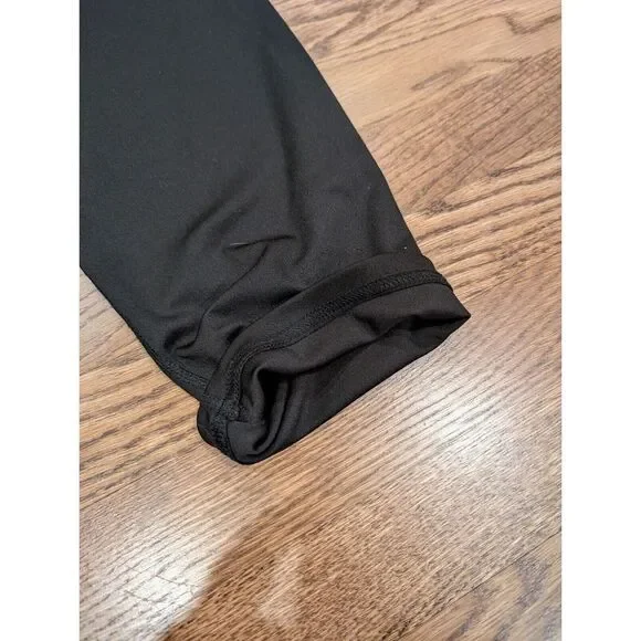 BEBE Sport Logo Rainbow Lites Black Capris Sz 1X Women's Work out High Waist - Picture 8 of 9